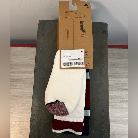 Burton Men’s Weekend Midweight 2- Pack Socks NWT - Picture 3 of 5